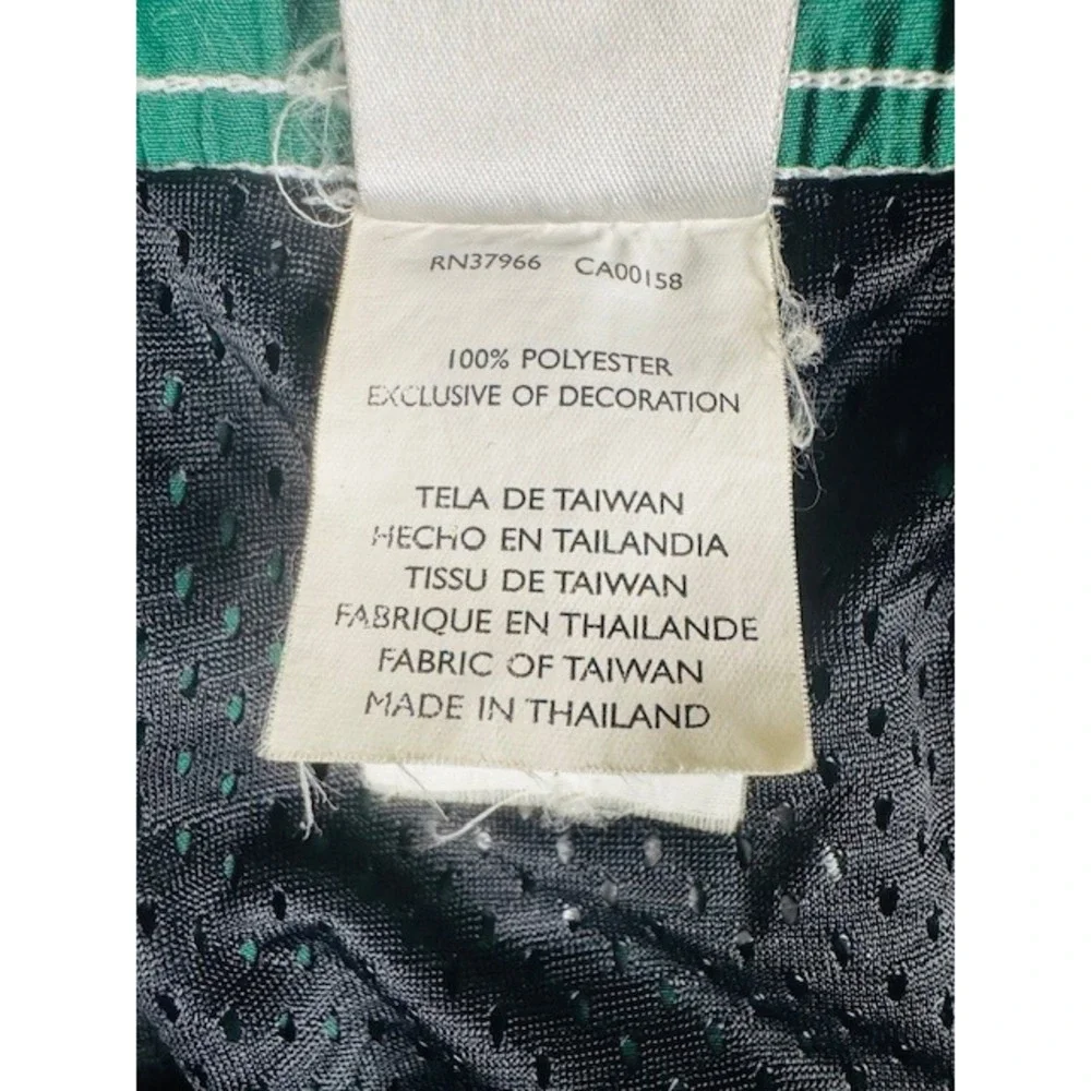Nike Swim Trunks Mens M Green‎ Board Shorts Mesh Lined Contrast Stitching Sporty